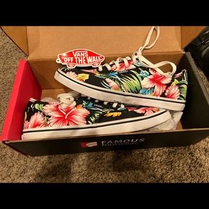 Hawaiian print womens Vans